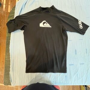Quiksilver Black Rash Guard Swimwear